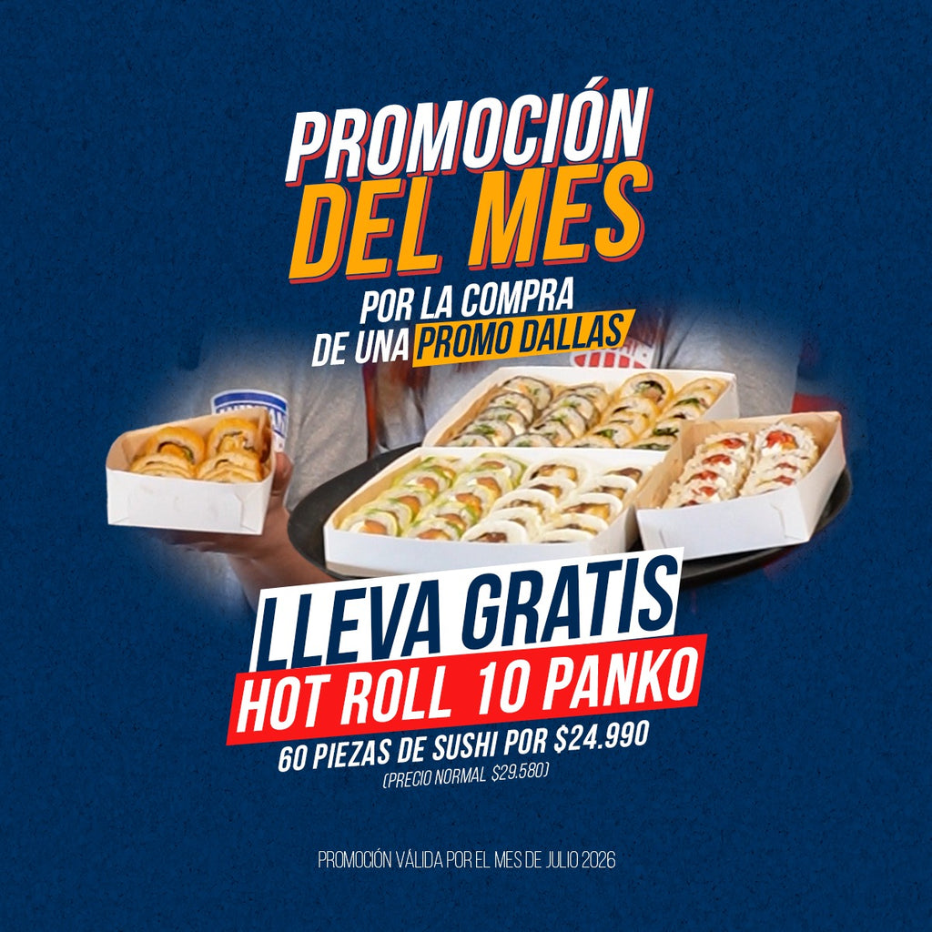 Promo del mes - Dallas + Hot 10 en panko